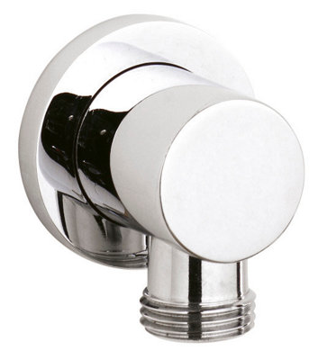 Round Minimalist Outlet Elbow - Chrome