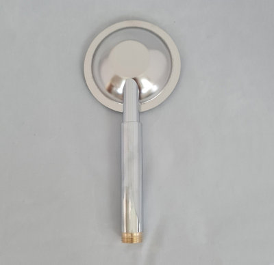 Round Modern Handset 1.2m Shower Hose Handset Holder For Bath Mixer Tap Shower - 4
