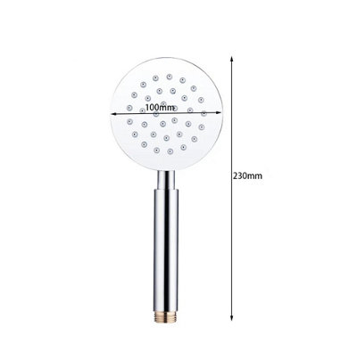 Round Modern Handset 1.2m Shower Hose Handset Holder For Bath Mixer Tap Shower - 5