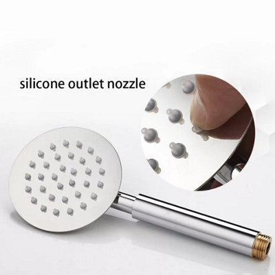 Round Modern Handset 1.2m Shower Hose Handset Holder For Bath Mixer Tap Shower - 6