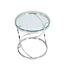Round Modern Home Decor Coffee Table for Living Room 55cm W x 55cm D x 56cm H