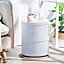Round Multi Tiered Plastic Bedside Storage Drawers Unit Drawer Bedside Chest 40cm H