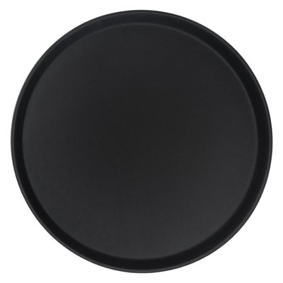 Round Non-Slip Serving Tray - 40.5cm - Black