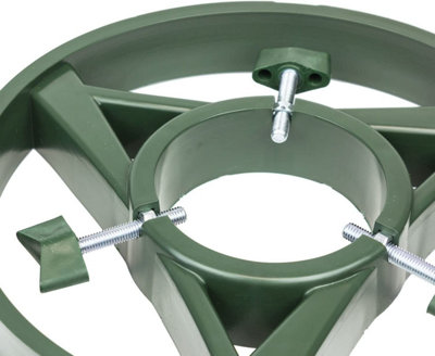 Round Planet Christmas Tree Stand with Water Reservoir Green Large - 3