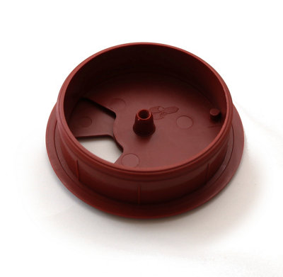 Round Plastic Grommet For Desk 80mm Mahogany