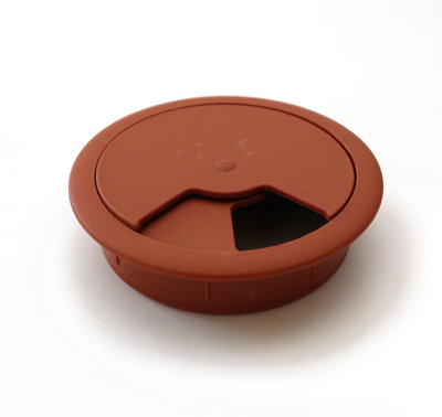 Round Plastic Grommet For Desk 80mm Pear