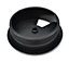 Round Plastic Grommet For Desk Table Cable Tidy Wire Cover 60 mm Black