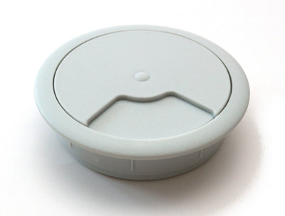 Round Plastic Grommet For Desk Table Cable Tidy Wire Cover 60 mm Grey Price Comparisons | Compare The Build