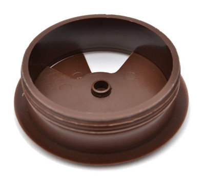 Round Plastic Grommet For Desk Table Cable Tidy Wire Cover 60 mm Walnut - 3