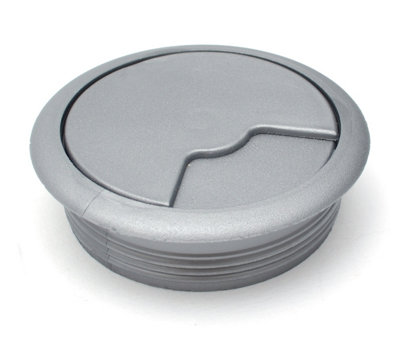 Round Plastic Grommet For Desk Table Cable Tidy Wire Cover 80 mm Aluminium Price Comparisons | Compare The Build