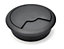 Round Plastic Grommet For Desk Table Cable Tidy Wire Cover 80 mm Black