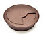 Round Plastic Grommet For Desk Table Cable Tidy Wire Cover 80 mm Dark Brown