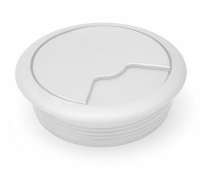 White plastic clearance grommets