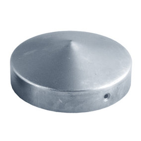 ROUND Pyramid Silver GALVANISED Fence POST CAP Cover Top 101mm Pack of: 1 pc