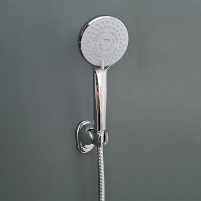 Round Shower Set Thermostatic Concealed Round Mixer Head Chrome Valve