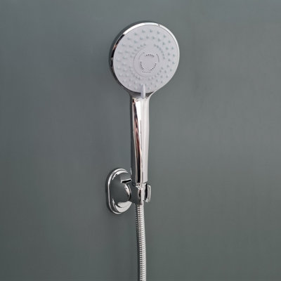 Round Shower Set Thermostatic Concealed Round Mixer Head Chrome Valve - 6