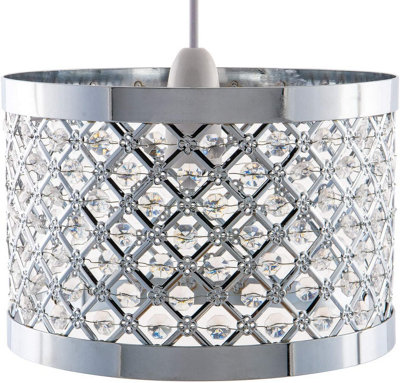 Lamp shade deals with crystals