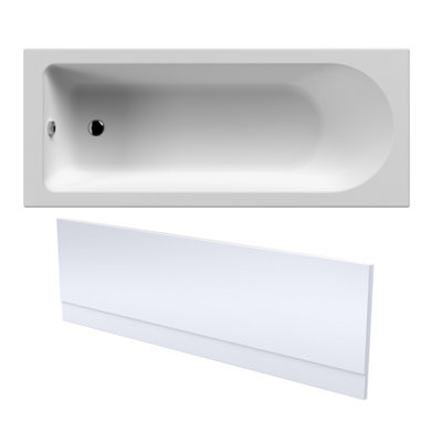 Round Single Ended Bath and Front Panel - 1700 x 700mm