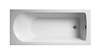 Round Single Ended Straight Shower Bath with Leg Set - 1700mm x 700mm (Taps, Panel and Waste Not Included) - Balterley