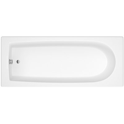 Round Single Ended Straight Shower Bath with Leg Set - 1700mm x 700mm Price Comparisons | Compare The Build