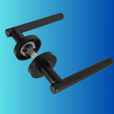 Round T-Bar Internal Door Handles Pair and Latch (63mm, 2.5