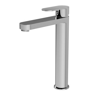 Round Tall Mono Basin Mixer Tap - Chrome