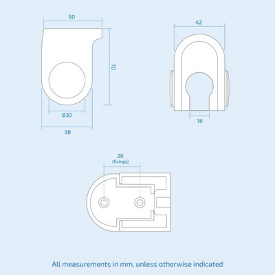 Round Thermostatic Wall Dual Control Shower Mixer with Handset and Bracket - 9