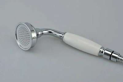 Round Traditional Handset For Shower Handset For Bath Mixer Tap Shower Chrome Finish - 3