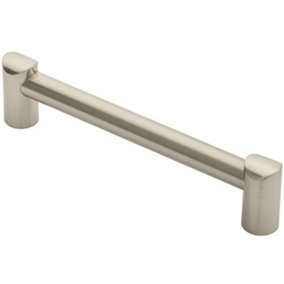 Round Tube Pull Handle 180 x 16mm 160mm Fixing Centres Satin Nickel