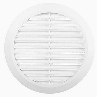 Round Ventilation Grille with Adjustable Duct Size from 4" to 6" - 6
