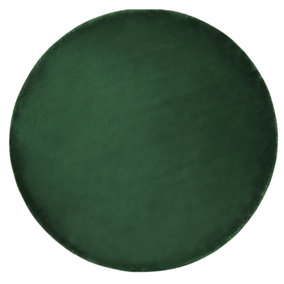 Round Viscose Area Rug 140 cm Emerald Green GESI II