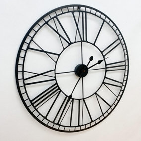 Round Wall Clock - L2 x W70 x H70 cm - Black