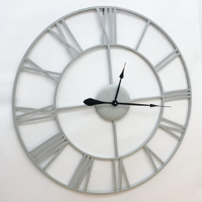 Round Wall Clock - L2 x W90 x H90 cm - White