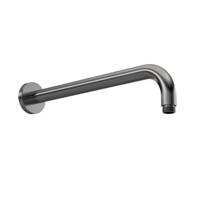 Round Wall Mount Shower Arm - 345mm - Brushed Pewter - Balterley