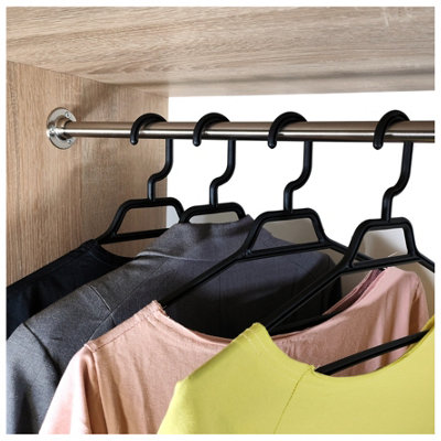 Round Wardrobe Rail Hanging Tube Pipe 900mm Brushed Chrome Set with End Brackets Price Comparisons | Compare The Build