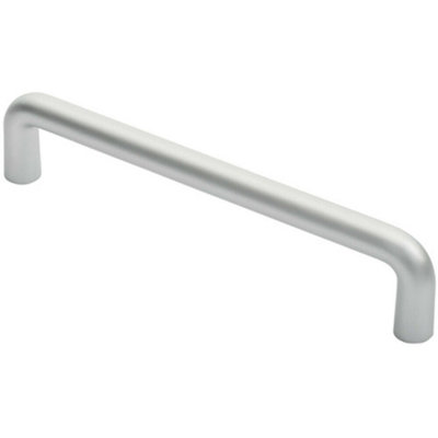 Rounded D Shaped Bar Handle 300mm x 22mm Diameter Satin Anodised Aluminium