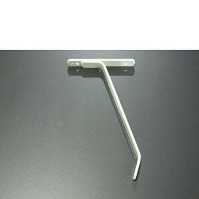 Rounded Radiator Shelf, Satin White, 120x15x1.8cm