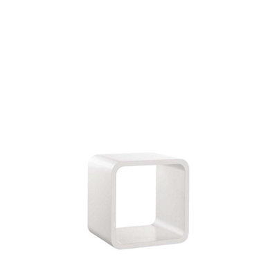 Rounded Radiator Shelf, Satin White, 120x15x1.8cm