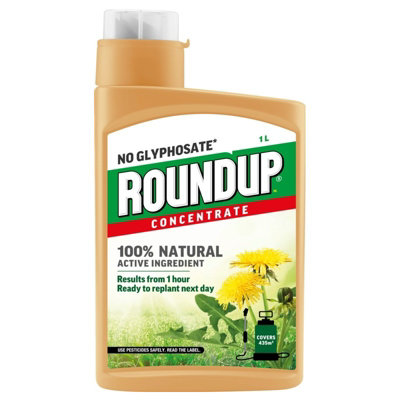 Roundup Natural Weed Control Concentrate 1L DIY at B&Q