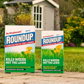 Roundup  Powerful Lawn Weed Killer - Glyphosate-Free - CONCENTRATE - 125 ml