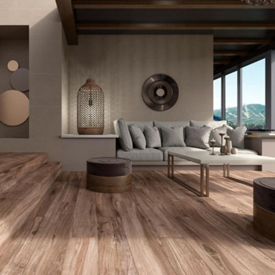 Roveria Desert Wood Porcelain Tile 15 x 90cm