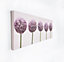 Row Of Alliums Printed Canvas Floral Wall Art
