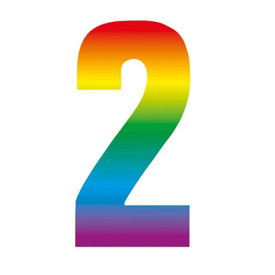 ROWAN 2 RAINBOW BIN NUMBER (PACK OF 2) MULTICOLOURED (ONE SIZE)