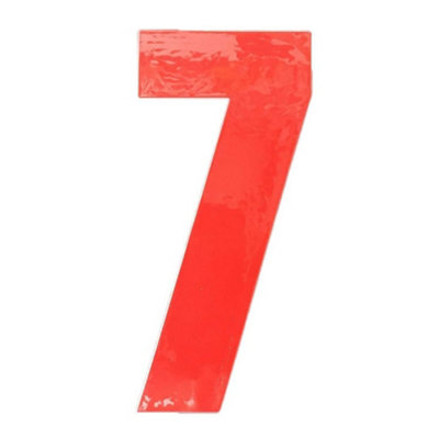 Rowan 7 Reflective Bin Number Red (One Size)