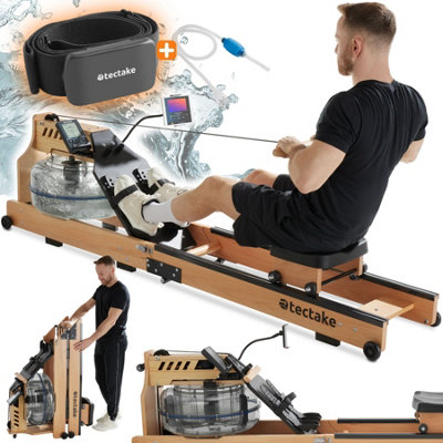 Rowing Machine Titan - made from solid beech wood, foldable, ergonomic ...