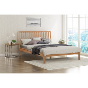 Rowley Double 4ft 6 Smoked Oak Solid Oak Bed Frame