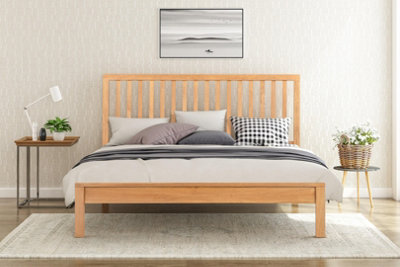 Rowley Double 4ft 6 Smoked Oak Solid Oak Bed Frame