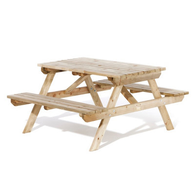 Rowlinson 1.2m Softwood 4 Seater Picnic Table