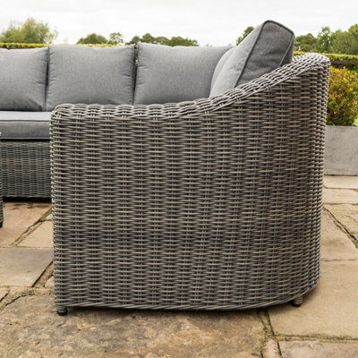 Rowlinson Bunbury Corner Sofa Set - Grey Weave