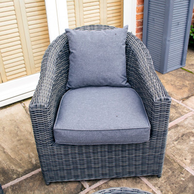 Rowlinson Bunbury Sofa Set - Grey Weave